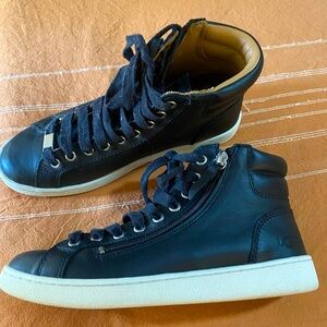Ugg Olive High Top Sneaker
 sneaker/bootie. Zipper. Never worn. No box.